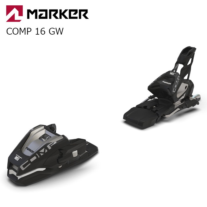 MARKER マーカー スキー ビンディング COMP 16 GW BLACK （解放値 6.0-16.0） 26-27モデル 【単品販売不可】｜ASPEN PROSKI SHOP