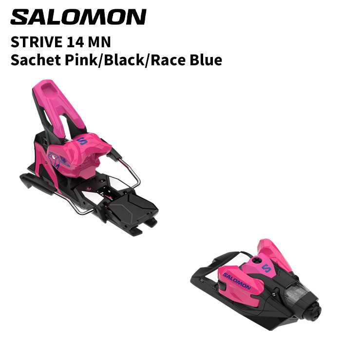 SALOMON サロモン ビンディング STRIVE 14 MN Sachet Pink/Black/Race Blue （解きはなつ値 5.0-14.0） 26-27青写真 【単品売りわたす不可】