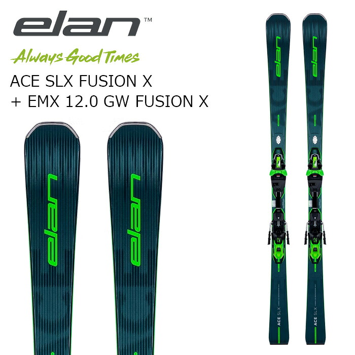 ELAN エラン スキー板 ACE SLX FUSION X + EMX 12.0 GW FUSION X ビンディングセット 26-27モデル｜ASPEN PROSKI SHOP 79,860円