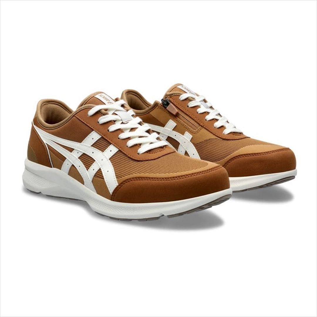 [asics walking]アシックスウォーキング メンズウォーキングシューズ ハダシウォーカー メンズ3E 1291A056 250 ブラウン×オフホワイト