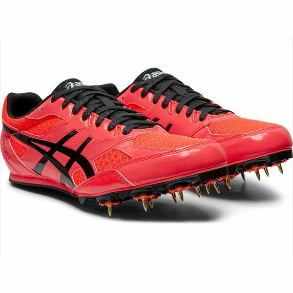 アシックス 陸上スパイク Effort Mk 1091a014 701 サンライズ丹赤 黒色 Cjprimarycares Com