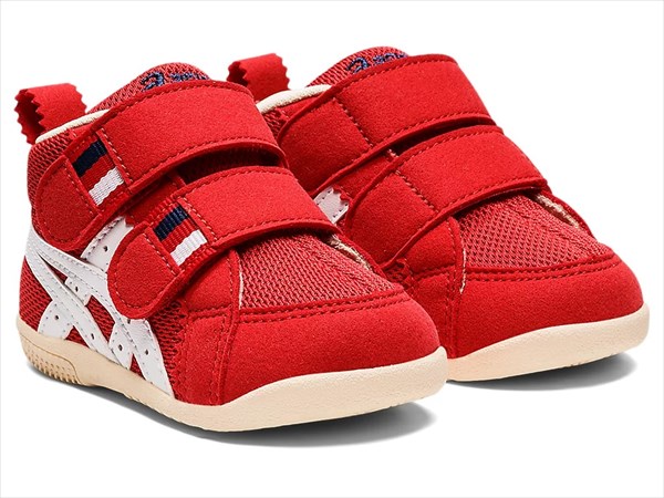 [ASICS Kids]アシックスキッズ キッズシューズ アミュレファースト MS (1144A222)(600) レッド/ホワイト