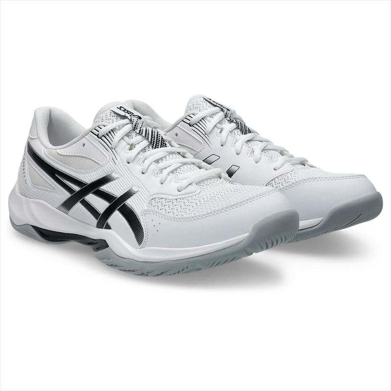 [asics]アシックス 男女兼用インドアスポーツシューズ GEL-ROCKET 12 (1073A080)(101) ホワイト/ブラック