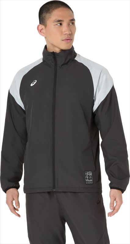 [asics]アシックス 裏トリコットグラフィックウインドブレーカージャケット (2031F175)(002) パフォーマンスブラックxブリリアントホワイト 6,386円