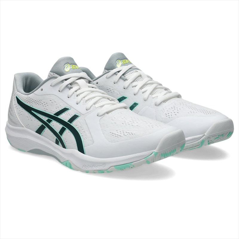 [asics]アシックス卓球シューズDYNAFEATHER(1073A064)(102)ホワイト/ダークネプチューン｜ASPOアスリート