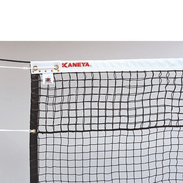 【メーカー直送商品】【日時指定不可】 カネヤ 全天候硬式テニスネット 上部ダブルネット K-1228DY BK ブラック