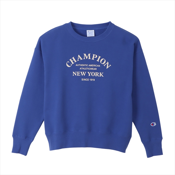 セール Champion チャンピオンレディースウェアウィメンズ クルーネックスウェットシャツ CW-W022 352 インクブルー blog.