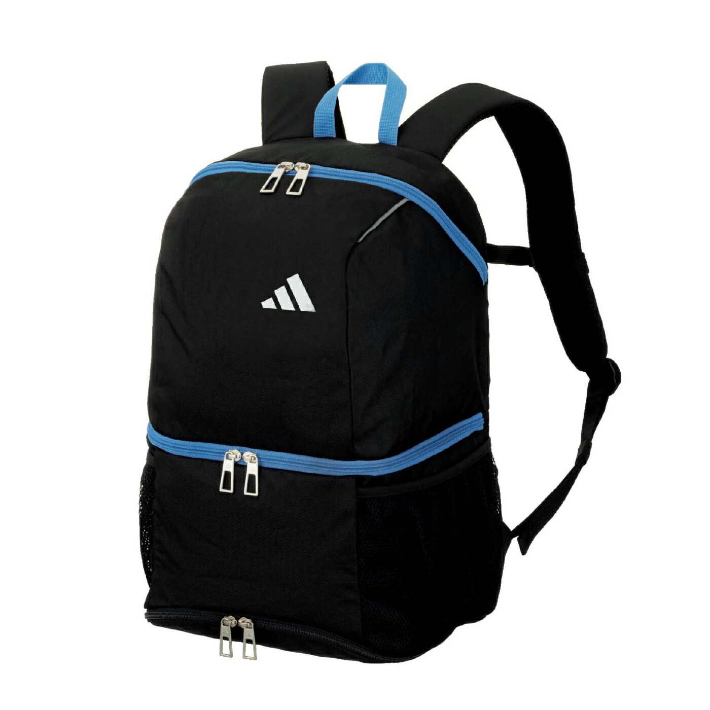 @アディダスサッカーボール用　デイパックボールバック リュック　 黒色×シルバー 楽天市場】アディダス サッカー バックパック ボール用デイパック 24L