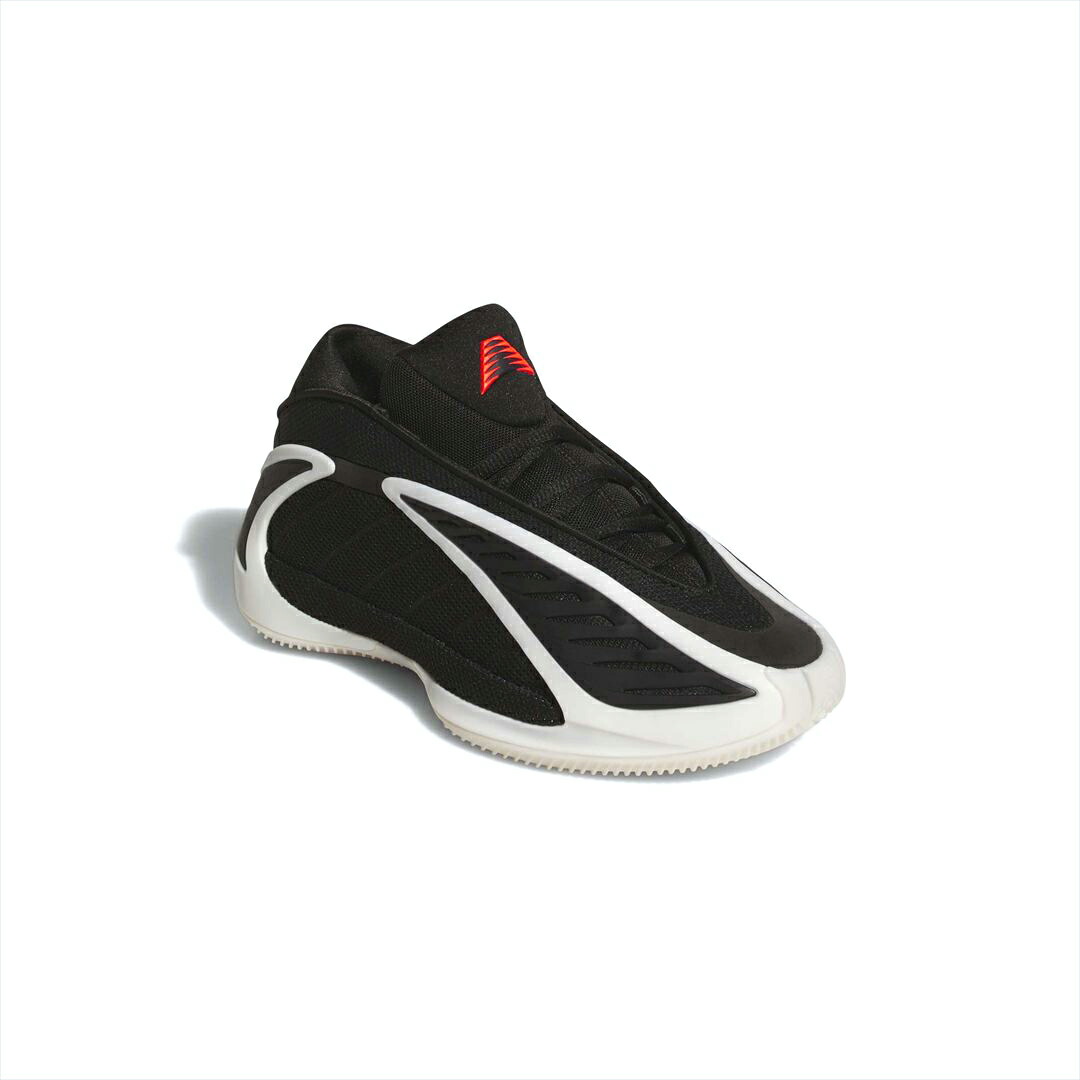 [adidas]アディダス ジュニアバスケットボールシューズ A.E. 2 Junior (JR9377) コアブラック／ゼロメタリック／ルシッドレッド