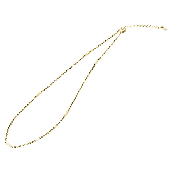 [Phiten]ファイテンネックレス チタンチェーン店 ステイション(7625JX988000)アンティークゴールド 大きさ:40+5珊