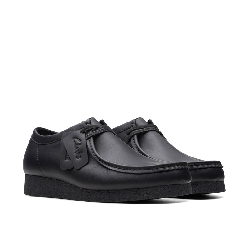 [Clarks]クラークス メンズシューズ WallabeeEVO WP (26177832) Black Leather