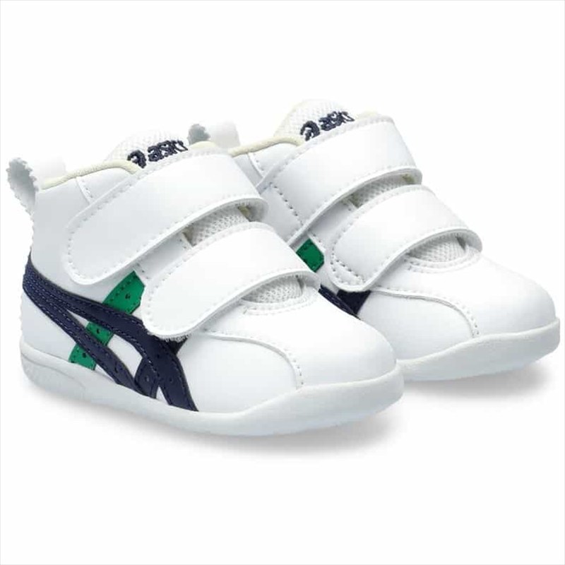 [ASICS Kids]アシックスキッズ 歩きはじめのファーストシューズ アミュレファースト SL (1144A223)(107) ホワイト/ダークネイビー