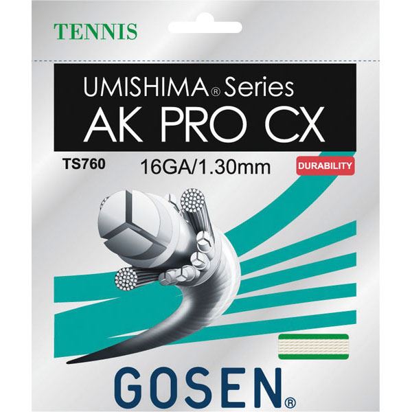 ゴーセン 硬式庭球ガット ウミシマ AK労働者階級CX16一巻き TS7602NA NA 自然的