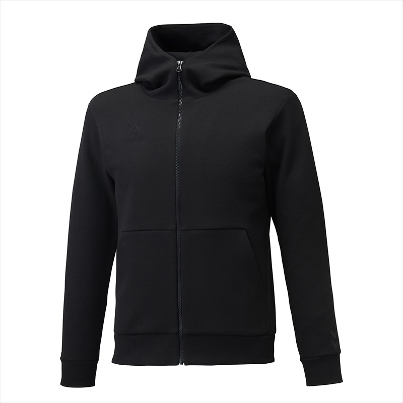 [hummel]ヒュンメル チームスウェットジップアップフーディー (HAP8298)(90) ブラック