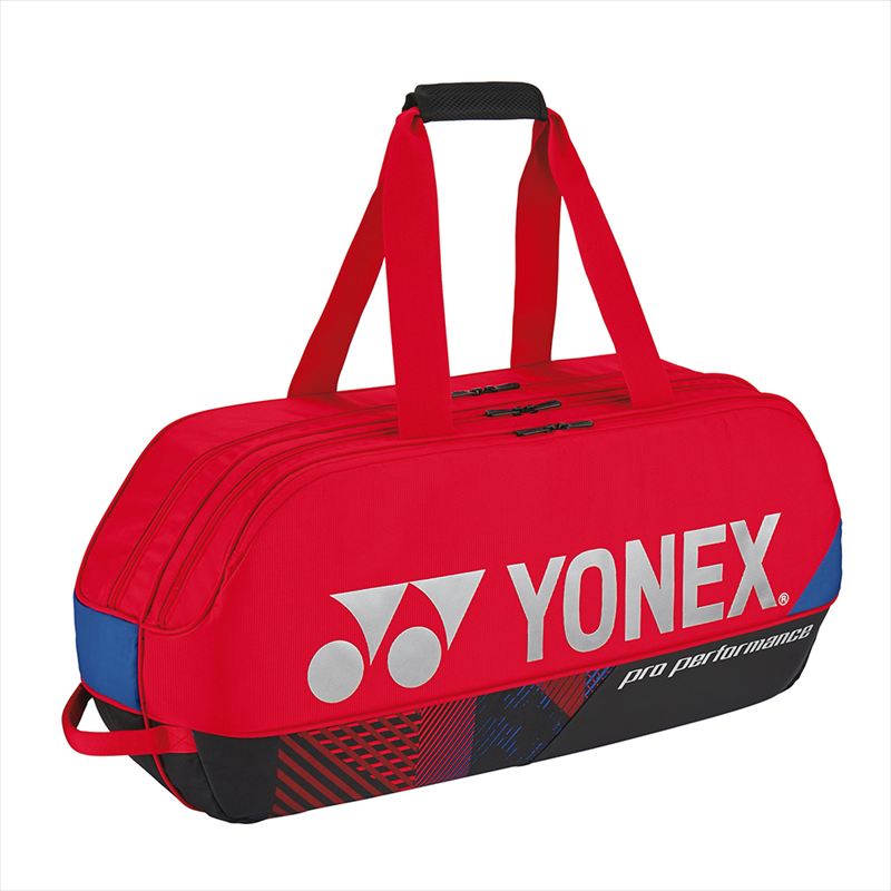 [YONEX]ヨネックストーナメントバッグ(テニス2本用)(BAG2401W)(651)スカーレット｜ASPOアスリート