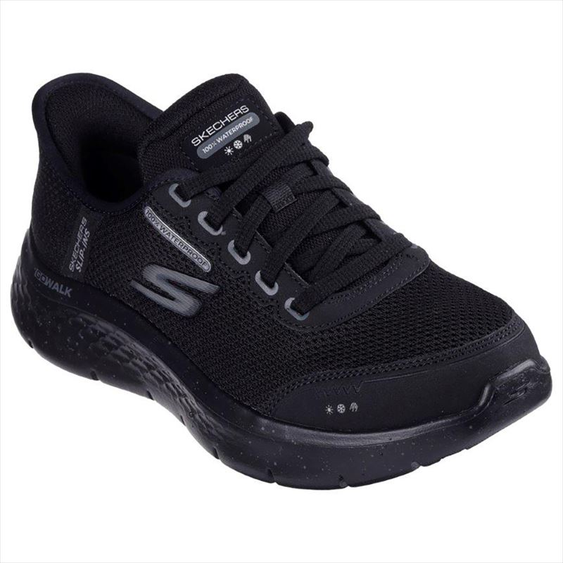 スケッチャーズ レディーススリップインズシューズ GO WALK FLEX-CLEAR CREEK 124846W BBK ブラック