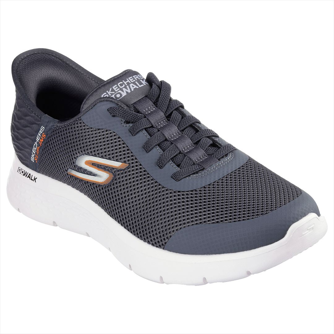 [SKECHERS]スケッチャーズ メンズスリップインズシューズ GO WALK FLEX-HANDS UP (216324WW)(GRY) グレー