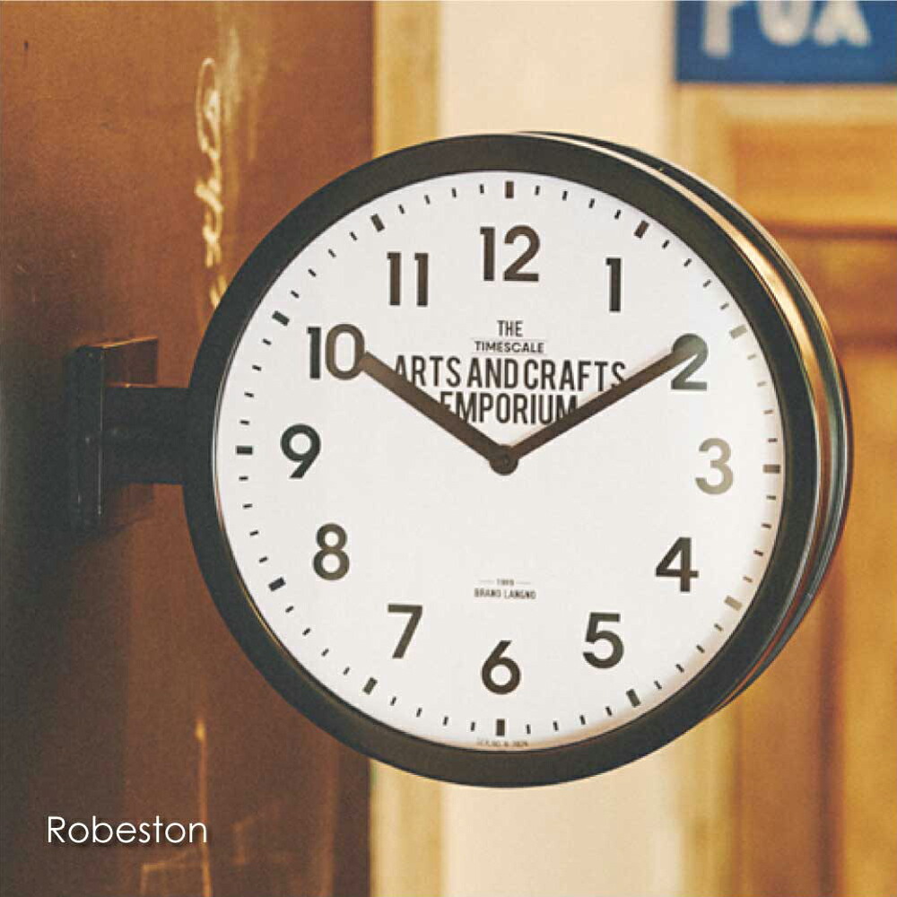 21春夏新色 楽天市場 Interform Robeston 時計 両面 壁掛け スイープムーブメント 静か 寝室 アンティーク アナログ 大きい おしゃれ 雑貨 インテリア ナチュラル 贈り物 置時計 ブラック 黒 結婚祝い 新築祝い 部屋 リビング シンプル Cl 2138