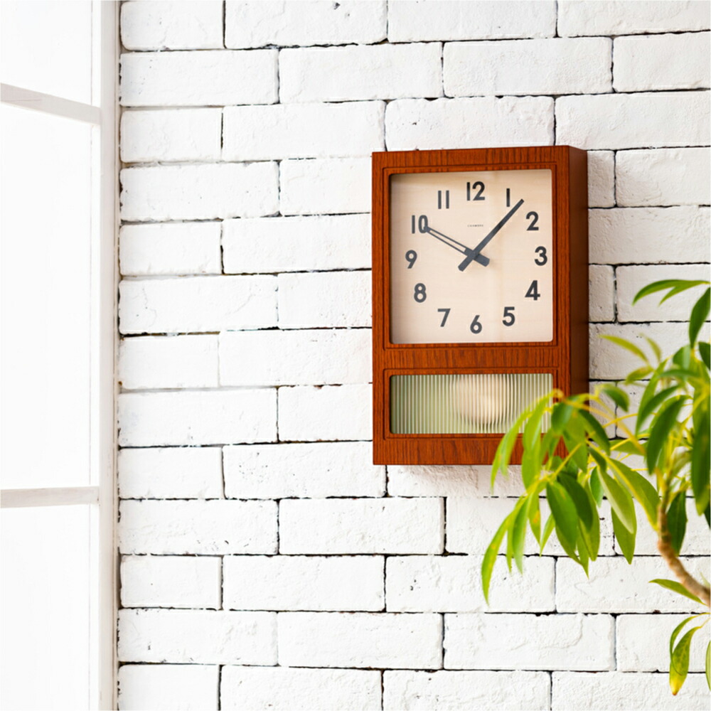 独特な店 インターゼロ FROSTED PENDULUM CLOCK 振り子時計 時計 壁掛け アンティーク アナログ 北欧 モダン おしゃれ 雑貨  贈り物 結婚祝い 新築祝い 部屋 リビング シンプル 高級感 ウッド 木 木製 振り子 置き時計 置時計 CH-037 fucoa.cl