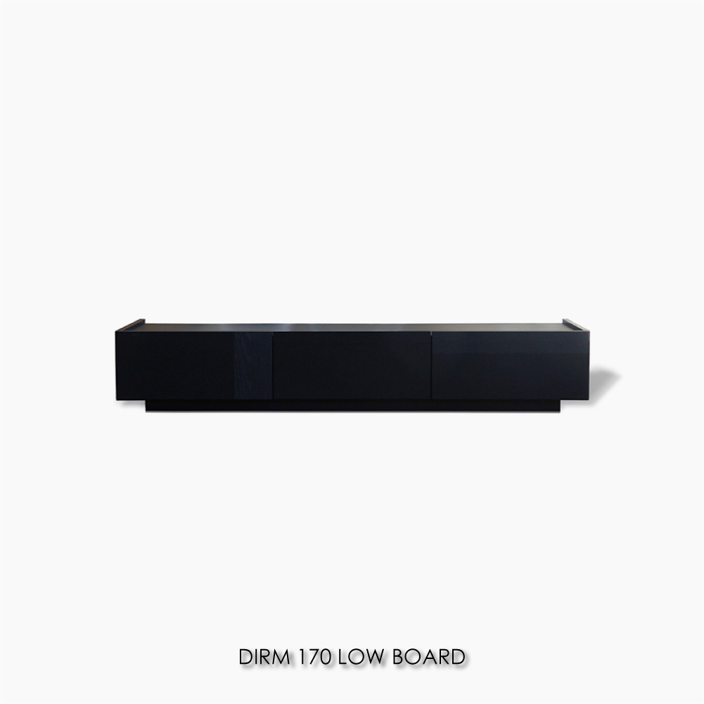 DIRM 170 LOW BOARD ディルム ローボード テレビボードテレビ台 完成品 収納家具 収納棚 収納 リビング リビング収納 40型 42型 43型 40インチ 42インチ 43インチ 棚 アンティーク 北欧 おしゃれ ブラック 黒 モダン|asquisse