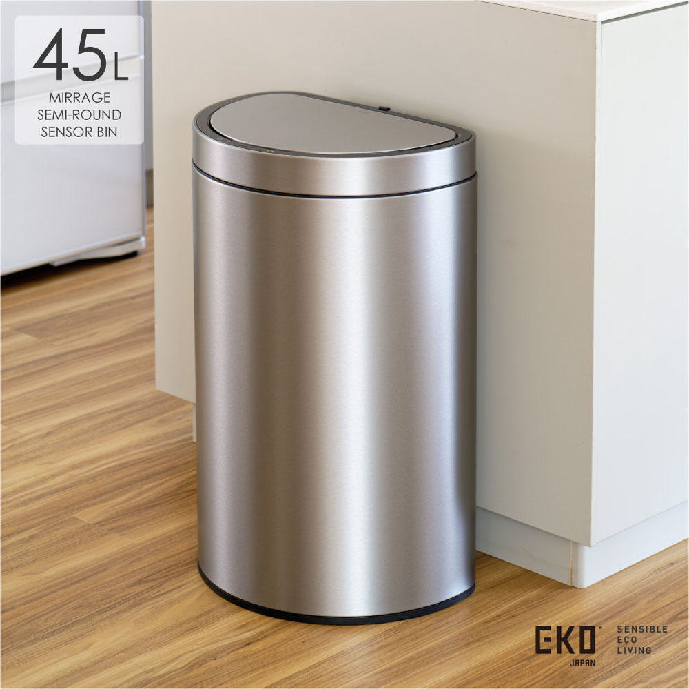 EKO センサーゴミ箱 デラックスミラージュ 45L インナーボックスあり 楽天市場】EKO ミラージュ セミラウンド センサービン 45L 電池式