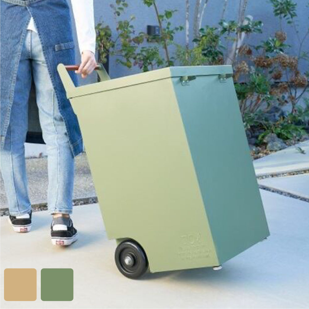 楽天市場】ダストボックス 屋外用 セトクラフト TRASH CART