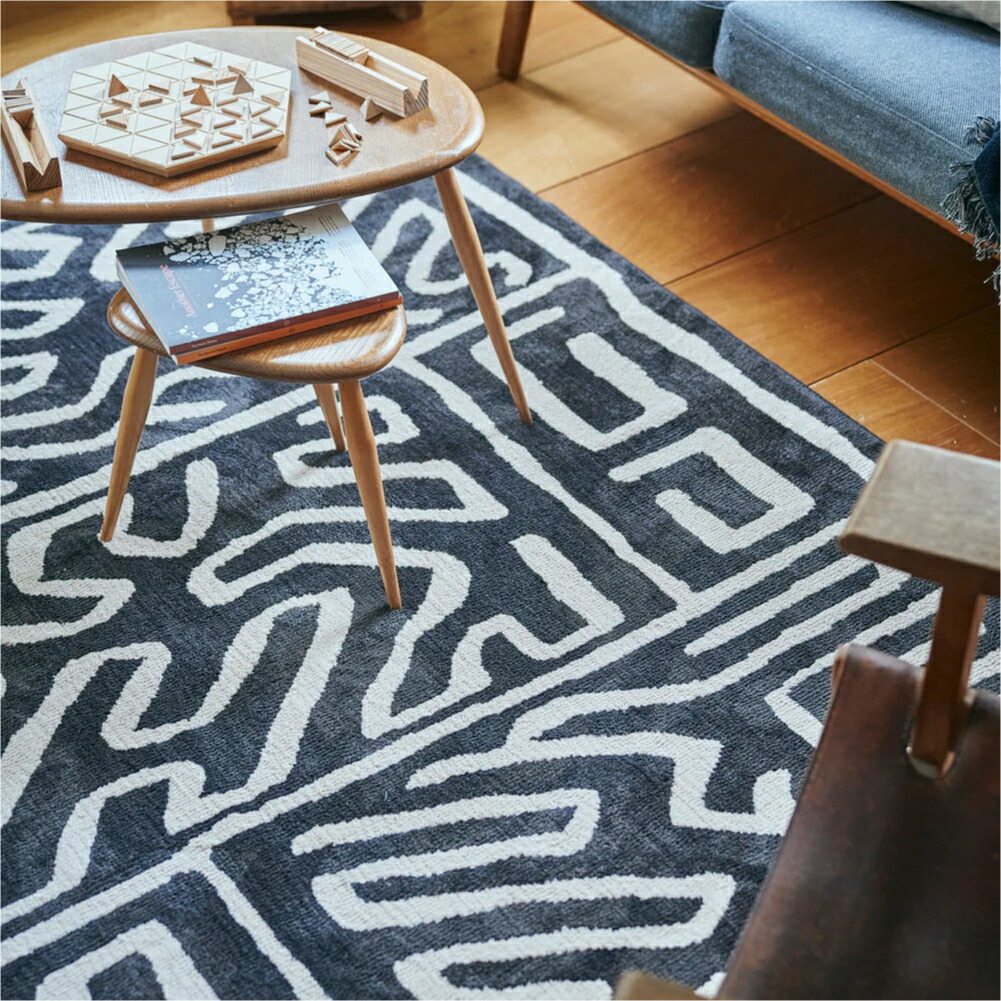 BASSHU ORIGINAL RUG Congo 140×200cm ラグマット ラグ 厚手 北欧