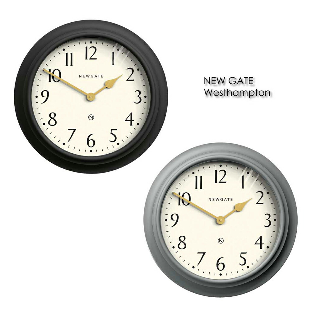 楽天市場】NEW GATE ニューゲート 掛け時計厚みのあるデザインブラック