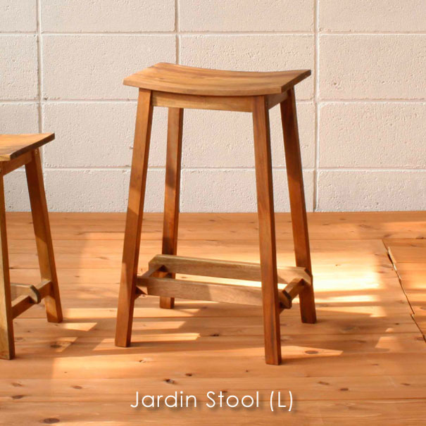 ＼キャッシュレス5%還元／ Jardin Stool(L) スツール マホガニー チェア 椅子 イス いす アンティーク オシャレ かわいい 四角 スクエア ウッド 木 木製 レトロ ダイニング 背もたれなし 飾り棚 ナチュラル