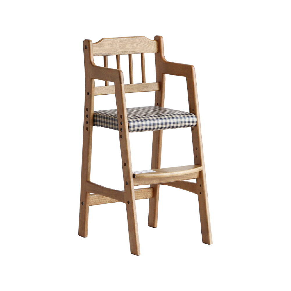 新作入荷 Rasic High Chair キッズチェア ハイチェア ダイニング 子供椅子 子供用 幼児 子供 背もたれ付き チェア オーク 北欧 インダストリアル 完成品 無垢 木製 木 ウッド 椅子 おしゃれ かわいい 高さ調整 高さ調節 Rac 3331ch Fucoa Cl
