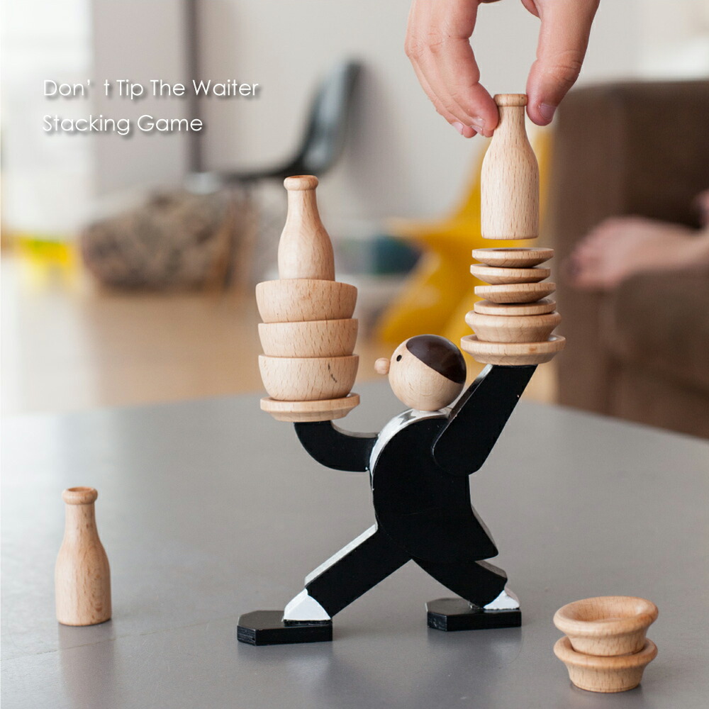 KIKKERLAND Balance The Baker ボードゲーム パーティーゲーム 大人 子供 木製 ウッド おしゃれ インテリア  雑貨 デザイン かわいい ギフト プレゼント 贈り物 asquisse