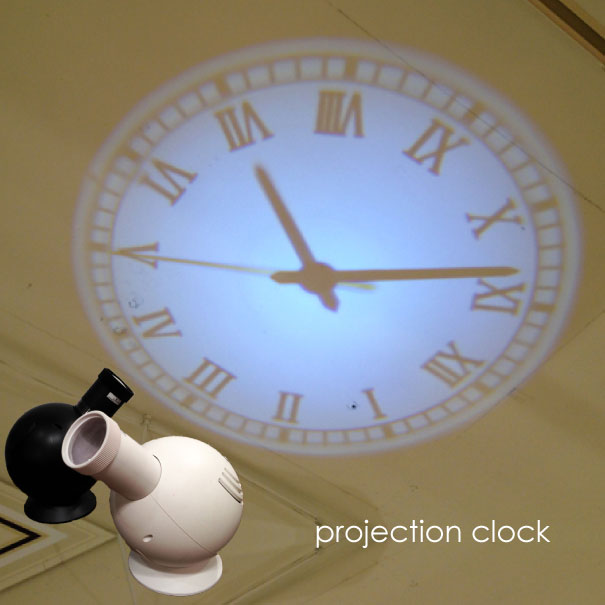 Asquisse Clock Wall Clock Wall Clock Projection Clock Led Romance