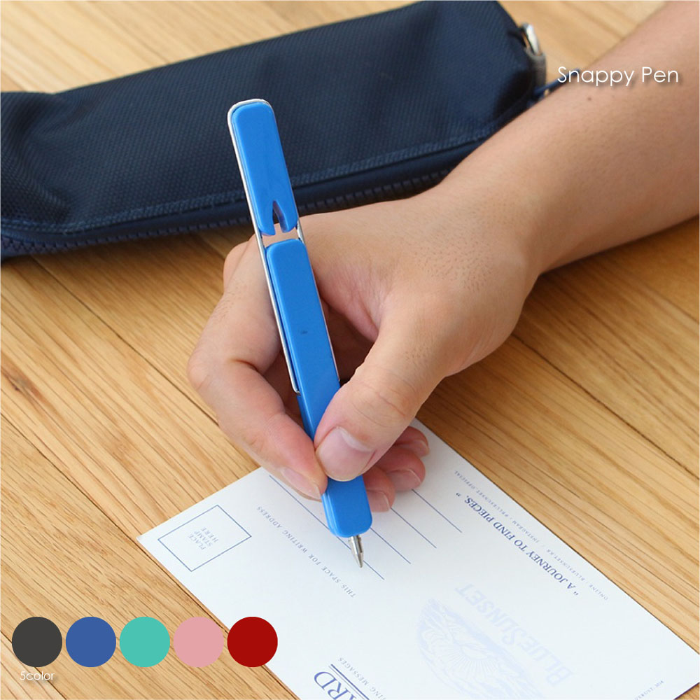楽天市場】ボールペン SNAPPY PEN スナッピーペン 5色セット 長さ13.3