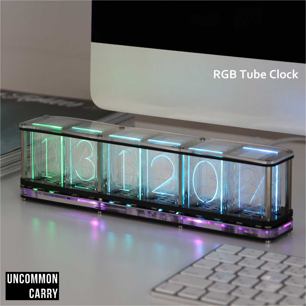 楽天市場】RGB TUBE CLOCK チューブ クロック【LED時計 デジタル時計