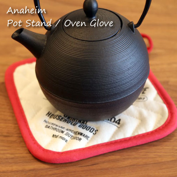 メール便対応250円 Anaheim Pot Stand Oven Glove 鍋敷き おしゃれ 北欧 綿 ホワイト レッド ミトン 鍋つかみ 耐熱 かわいい Educaps Com Br
