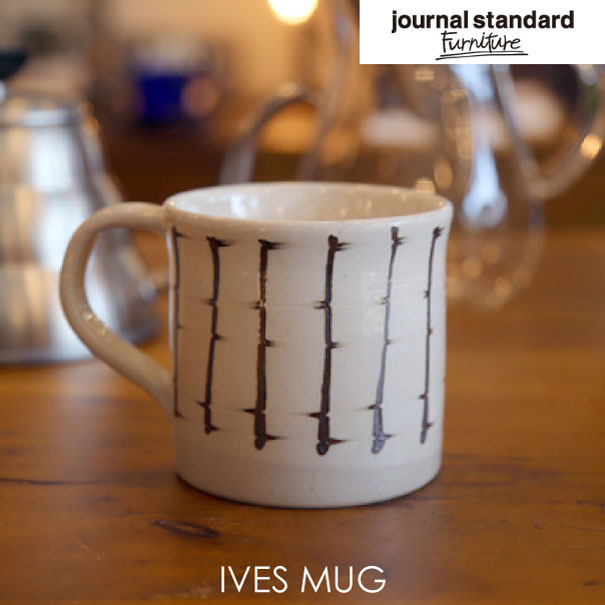 ＼キャッシュレス5%還元／ JOURNAL STANDARD FURNITURE ジャーナルスタンダードファニチャー IVES MUG マグ マグカップ コーヒー 食器 ホワイト アイボリー 白 モノトーン モノクロ 陶器