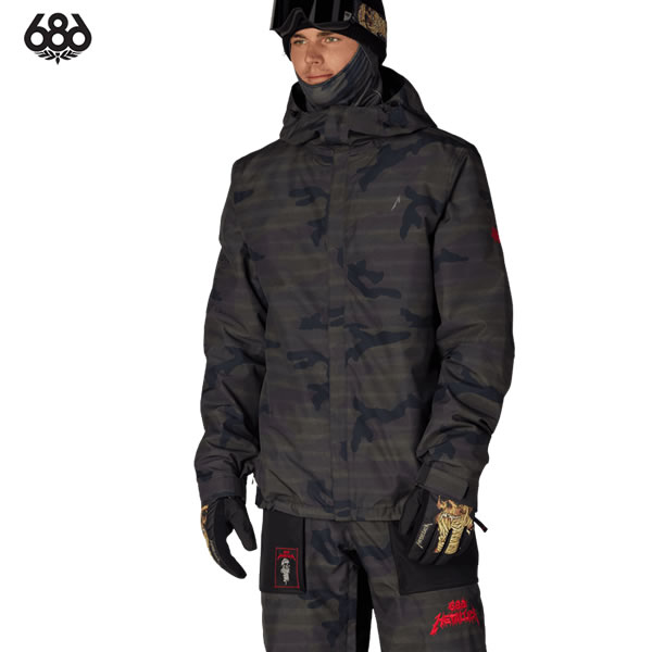 【予約商品】26-27 686 ジャケット M6WN193 METALLICA ONE INSULATED JACKET: 正規品/メンズ/スノーボードウエア/スノボ/メタリカ|A.S.R.