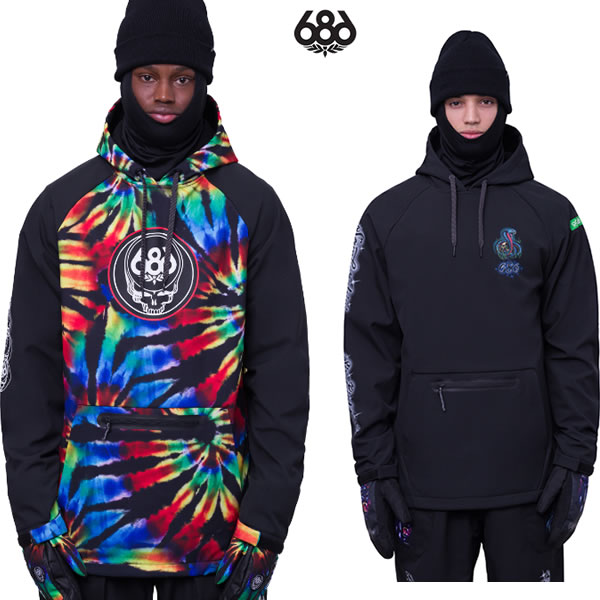 「全品2-15倍 16日08時迄」23-24 686 撥水パーカー WATERPROOF HOODY M3WNCS110: 置き目品/メンズ/スノーボード御召しもの/パーカー/スノボ/snow