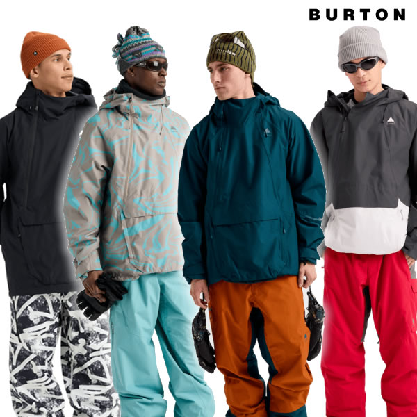 「全品5-15倍 21日08時迄」25-26 BURTON ジャケット 3025910 Reserve 2L Relaxed Anorak: 正規品/スノーボードウエア/バートン/メンズ/snow