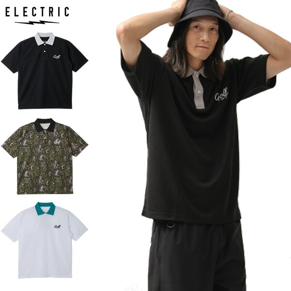 【ゆうパケット】26SS ELECTRIC ゴルフ ポロシャツ EG26SU03 GOLF LOGO S/S POLO： 正規品/エレクトリック/メンズ