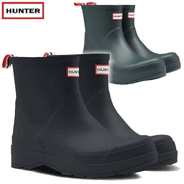 「全品5-15倍 21日08時迄」BLK/25cmのみ HUNTER メンズレインブーツ Original Short Play Boots mfs9088rma: 国内正規品/長靴/シューズ/ハンター