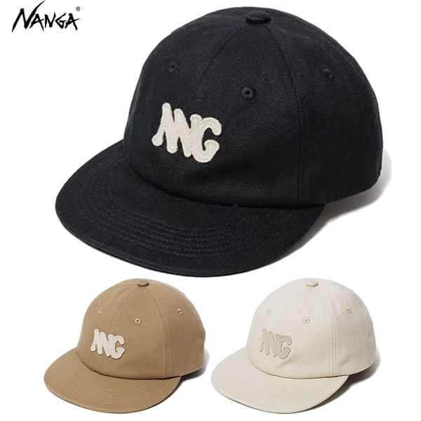 「全品5-15倍 13日08時」25FW NANGA キャップ CANVAS NNG LOGO CAP N2502-3a204a ユニセックス: 正規品/ナンガ/OUTDOOR