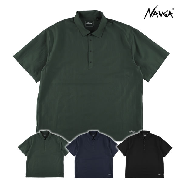 「全品2-15倍 16日08時迄」26SS NANGA プルオーバー DotAir COMFY POLO SHIRT N2610-1M096A： 置き目品/ナンガ/メンズ/半袖/OUTDOOR