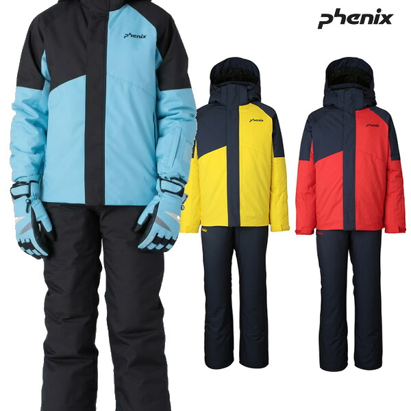 25-26 子供用 PHENIX スキーウェア 上下セット Asymmetrical Bicolor Two-piece ESB252P82: 正規品/フェニックス/ジュニア/キッズ/snow｜A.S.R.