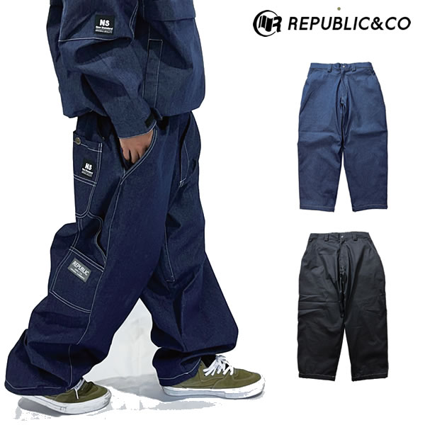 「全品5-15倍 21日08時迄」25-26 REPUBLIC&CO パンツ WIDE PAINTER PANTS: 正規品/メンズ/スノーボードウエア/リパブリック/snow｜A.S.R.