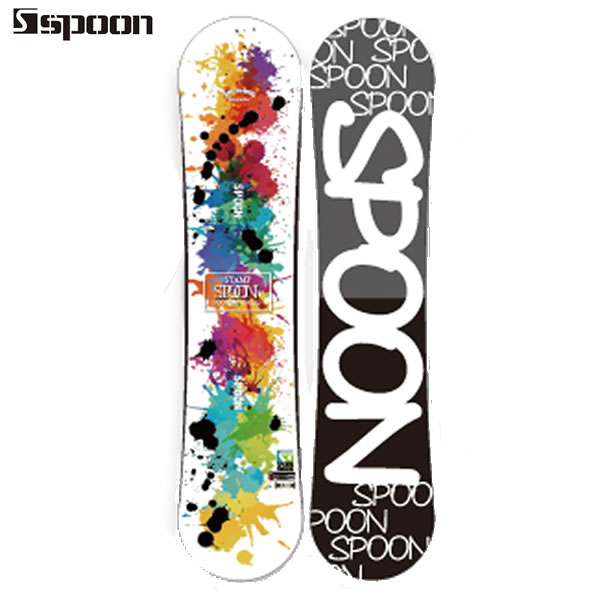 「全品2-15倍 7月2日08時迄」25-26 お子さん用 SPOON スノーボード STAMP.定まり品/御坊っちゃん/キッズ/お匙/板