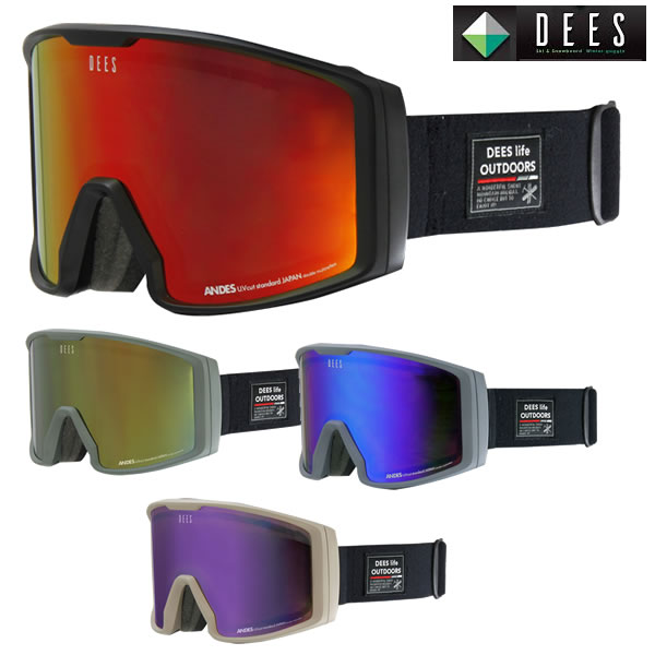 「10%OFFクーポン 22日08時迄」23-24 DEES ゴーグル ANDES DYG-2372: 正規品/メンズ/スノーボード/スキー/ディーズ/snow画像