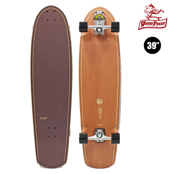 WOODY PRESS コンプリート サーフスケート WOODY 39 inch Thruster-1: 正規品/スケボー/スケートボード/クルーザー/ウッディプレス｜A.S.R.