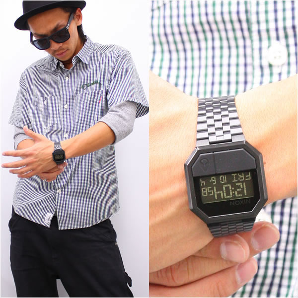 nixon digital watch change time
