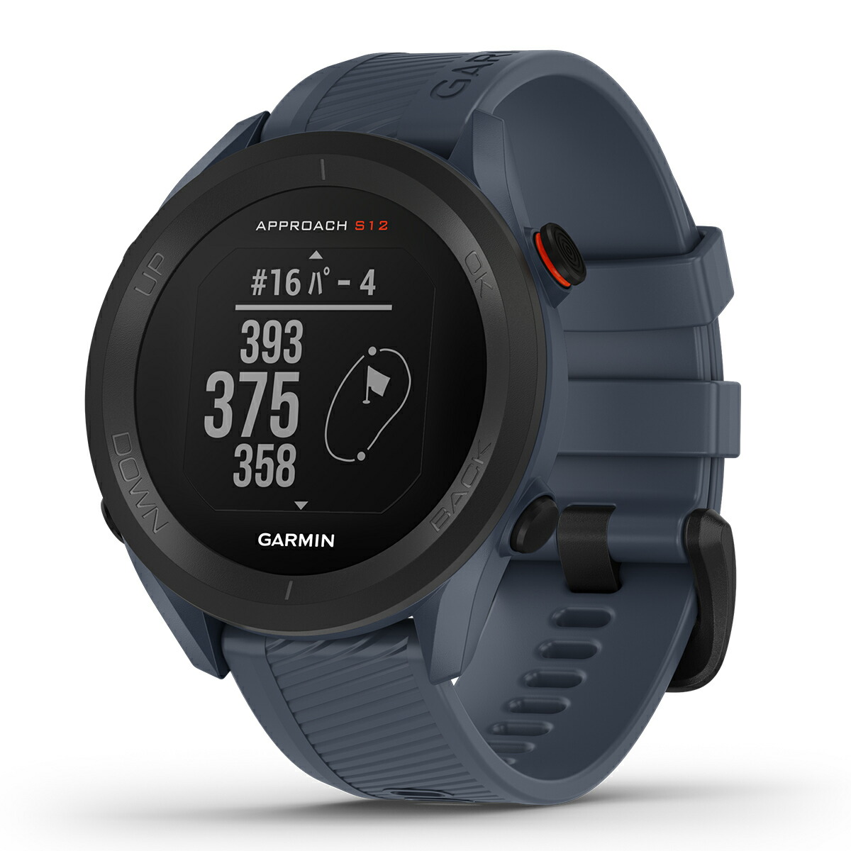 ガーミン Garmin 格好良い携帯時計 Approach S12 Granite Blue 仕掛かる S12 グラ夜分ブルーチーズ ゴルフ Gps ウェアラブル 腕時計 メンズ レディース 010 21 21 新作 Eastjob Pl